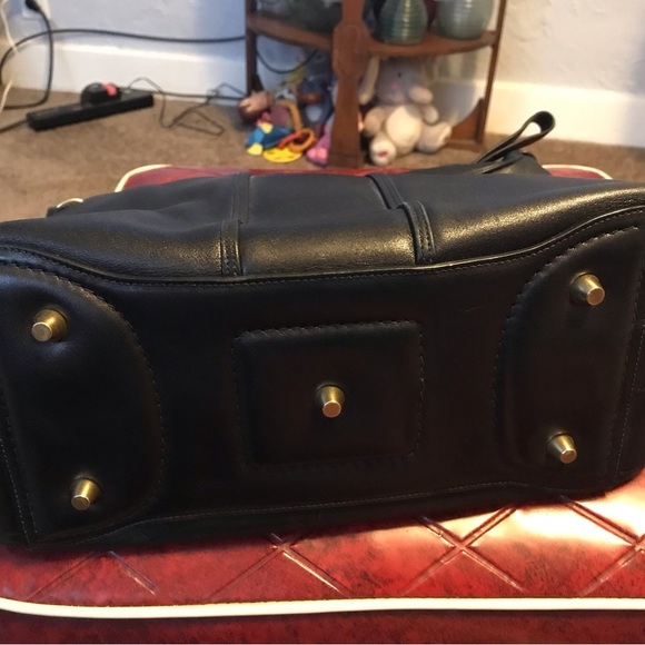 Coach Black Leather Shoulder Bag - Picture 2 of 12